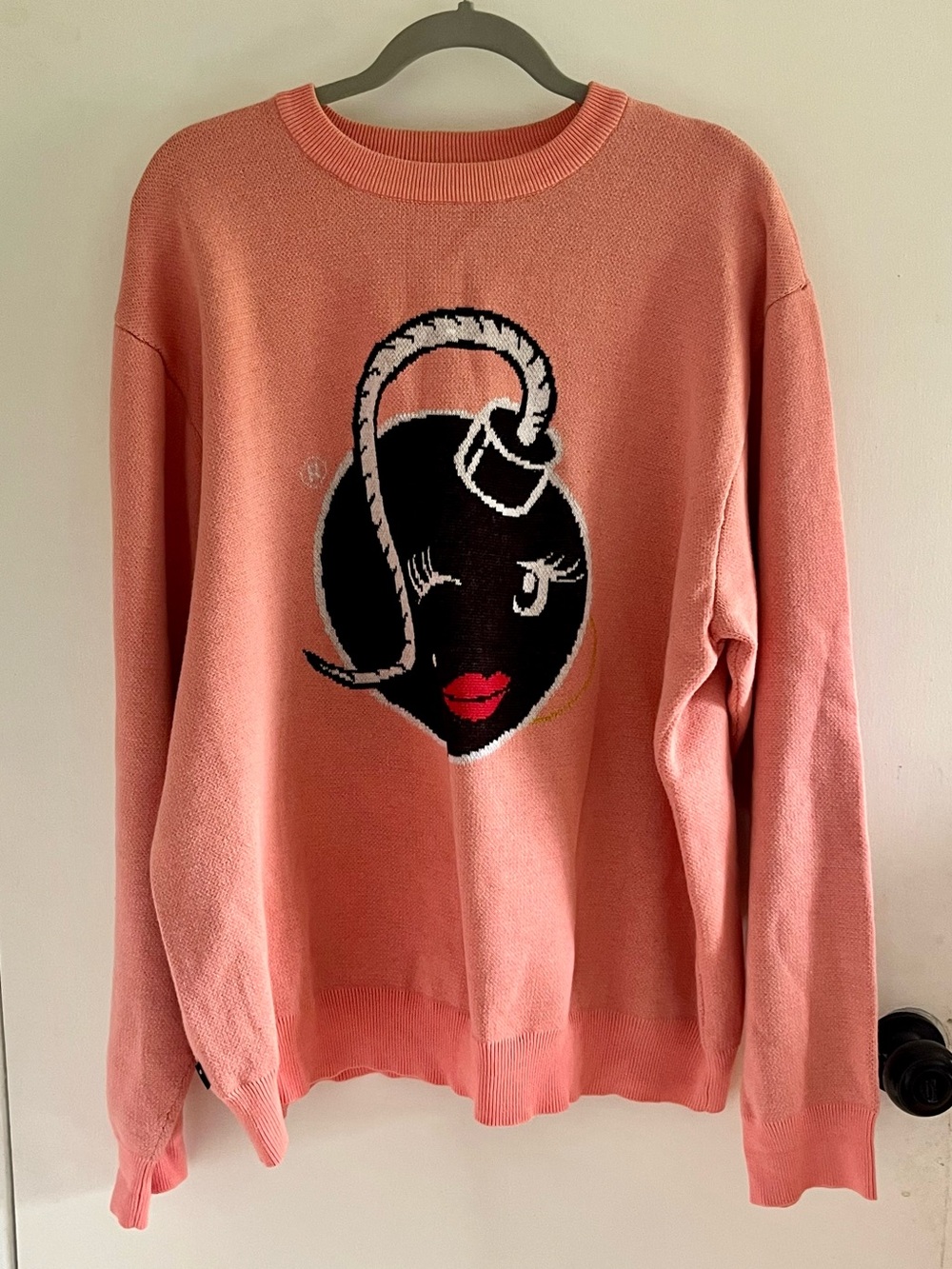 The Hundreds Madam Bomb Pink Oversized Sweater Size Large Skater Streetwear